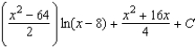 <strong>Find the indefinite integral. </strong> A) B) C) D) E)