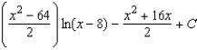 <strong>Find the indefinite integral. </strong> A) B) C) D) E)