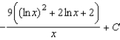 <strong>Find the indefinite integral. </strong> A) B) C) D) E)