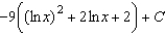 <strong>Find the indefinite integral. </strong> A) B) C) D) E)