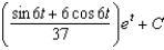 <strong>Find the indefinite integral. </strong> A) B) C) D) E)