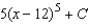 <strong>Find the indefinite integral.  </strong> A)   B)   C)   D)   E)   <div style=padding-top: 35px> 