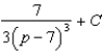 <strong>Find the indefinite integral.  </strong> A)   B)   C)   D)   E)   <div style=padding-top: 35px> 