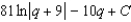 <strong>Find the indefinite integral.  </strong> A)   B)   C)   D)   E)   <div style=padding-top: 35px> 