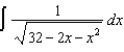 Find the indefinite integral   .