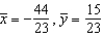<strong>Find the center of mass of the given system of point masses. </strong> A) B) C) D) E)