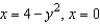 Find M<sub>x</sub>, M<sub>y</sub>, and   for the lamina of uniform density   bounded by the graphs of the equations   .