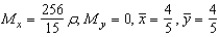 <strong>Find M<sub>x</sub>, M<sub>y</sub>, and for the lamina of uniform density bounded by the graphs of the equations .</strong> A) B) C) D) E)