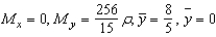 <strong>Find M<sub>x</sub>, M<sub>y</sub>, and for the lamina of uniform density bounded by the graphs of the equations .</strong> A) B) C) D) E)