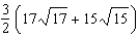 <strong>Find the arc length of the graph of the function   over the interval [14, 16].</strong> A)   B)   C)   D)   E)   <div style=padding-top: 35px> 