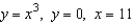 Use the disk or shell method to find the volume of the solid generated by revolving the region bounded by the graphs of the equations about the line   .  