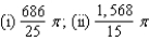 <strong>Use the disk or shell method to find the volume of the solid generated by revolving the region in the first quadrant bounded by the graph of the equation about the given line. (i) the x-axis; (ii) the y-axis</strong> A) B) C) D) E)