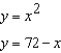 Find the area of the region bounded by equations by integrating (i) with respect to x and (ii) with respect to y.  