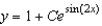 <strong>Solve the first-order linear differential equation .</strong> A) B) C) D) E)