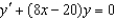 Find the particular solution of the differential equation that satisfies the boundary condition .