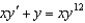 Solve the Bernoulli differential equation   .