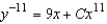 <strong>Solve the Bernoulli differential equation .</strong> A) B) C) D) E)