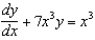 Find the particular solution of the differential equation passing through the point .