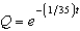 <strong>A 300-gallon tank is full of a solution containing 35 pounds of concentrate. Starting at time distilled water is added to the tank at a rate of 30 gallons per minute, and the well-stirred solution is withdrawn at the same rate. Find the amount of concentrate Q in the solution as a function of t.</strong> A) B) C) D) E)