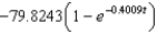 <strong>Suppose an eight-pound object is dropped from a height of 5000 feet, where the air resistance is proportional to the velocity. Write the velocity as a function of time if its velocity after 7 seconds is approximately -75 feet per second. Use a graphing utility or a computer algebra system. Round numerical answers in your answer to four places.</strong> A) B) C) 0.8018 D) E)