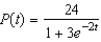 The logistic function   models the growth of a population. Identify the initial population.