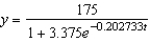 <strong>A conservation organization releases 40 coyotes into a preserve. After 4 years, there are 70 coyotes in the preserve. The preserve has a carrying capacity of 175. Write a logistic function that models the population of coyotes in the preserve.</strong> A) B) C) D) E)