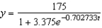 <strong>A conservation organization releases 40 coyotes into a preserve. After 4 years, there are 70 coyotes in the preserve. The preserve has a carrying capacity of 175. Write a logistic function that models the population of coyotes in the preserve.</strong> A) B) C) D) E)