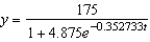 <strong>A conservation organization releases 40 coyotes into a preserve. After 4 years, there are 70 coyotes in the preserve. The preserve has a carrying capacity of 175. Write a logistic function that models the population of coyotes in the preserve.</strong> A) B) C) D) E)