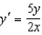 Find an equation of the graph that passes through the point (7, 3) and has the slope   .