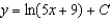 <strong>Solve the homogeneous differential equation .</strong> A) B) C) D) E)