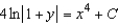 <strong>Solve the differential equation. </strong> A) B) C) D) E)
