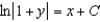 <strong>Solve the differential equation. </strong> A) B) C) D) E)
