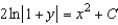 <strong>Solve the differential equation. </strong> A) B) C) D) E)