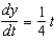 Find the function   passing through the point   with the first derivative   .