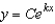 Find the exponential function   that passes through the two given points. Round your values of C and k to four decimal places.  