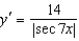 <strong>Find the derivative of the function .</strong> A) B) C) D) E)
