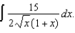 Find the integral  