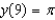Use the differential equation and the initial condition to find y.