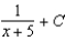 <strong>Find the indefinite integral of .</strong> A) B) C) D) E)