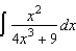 Find the indefinite integral   .