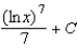<strong>Find the indefinite integral .</strong> A) B) C) D) E)
