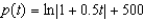 <strong>Suppose a population of bacteria is changing at a rate of where t is the time in days. The initial population (when t = 0) is 500. Write an equation that gives the population at any time t.</strong> A) B) C) D) E)