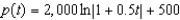 <strong>Suppose a population of bacteria is changing at a rate of where t is the time in days. The initial population (when t = 0) is 500. Write an equation that gives the population at any time t.</strong> A) B) C) D) E)