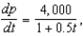 Suppose a population of bacteria is changing at a rate of where t is the time in days. The initial population (when t = 0) is 1,500. Identify an equation that gives the population at any time t and use it to find the population when days. Round your answer to the nearest integer.
