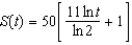 <strong>The rate of change in sales S is inversely proportional to time measured in weeks. Find S as a function of t if sales after 2 and 4 weeks are 200 units and 350 units respectively.</strong> A) B) C) D) E)