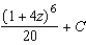 <strong>Find the indefinite integral .</strong> A) B) C) D) E)