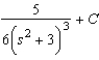 <strong>Find the indefinite integral of the following function and check the result by differentiation. </strong> A) B) C) D) E)