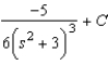 <strong>Find the indefinite integral of the following function and check the result by differentiation. </strong> A) B) C) D) E)
