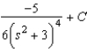 <strong>Find the indefinite integral of the following function and check the result by differentiation. </strong> A) B) C) D) E)