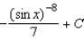 <strong>Find the indefinite integral of the following function. </strong> A) B) C) D) E)